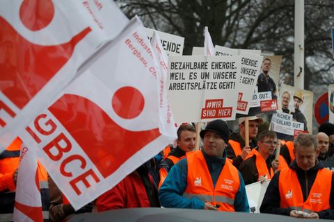 Demonstration der IG BCE