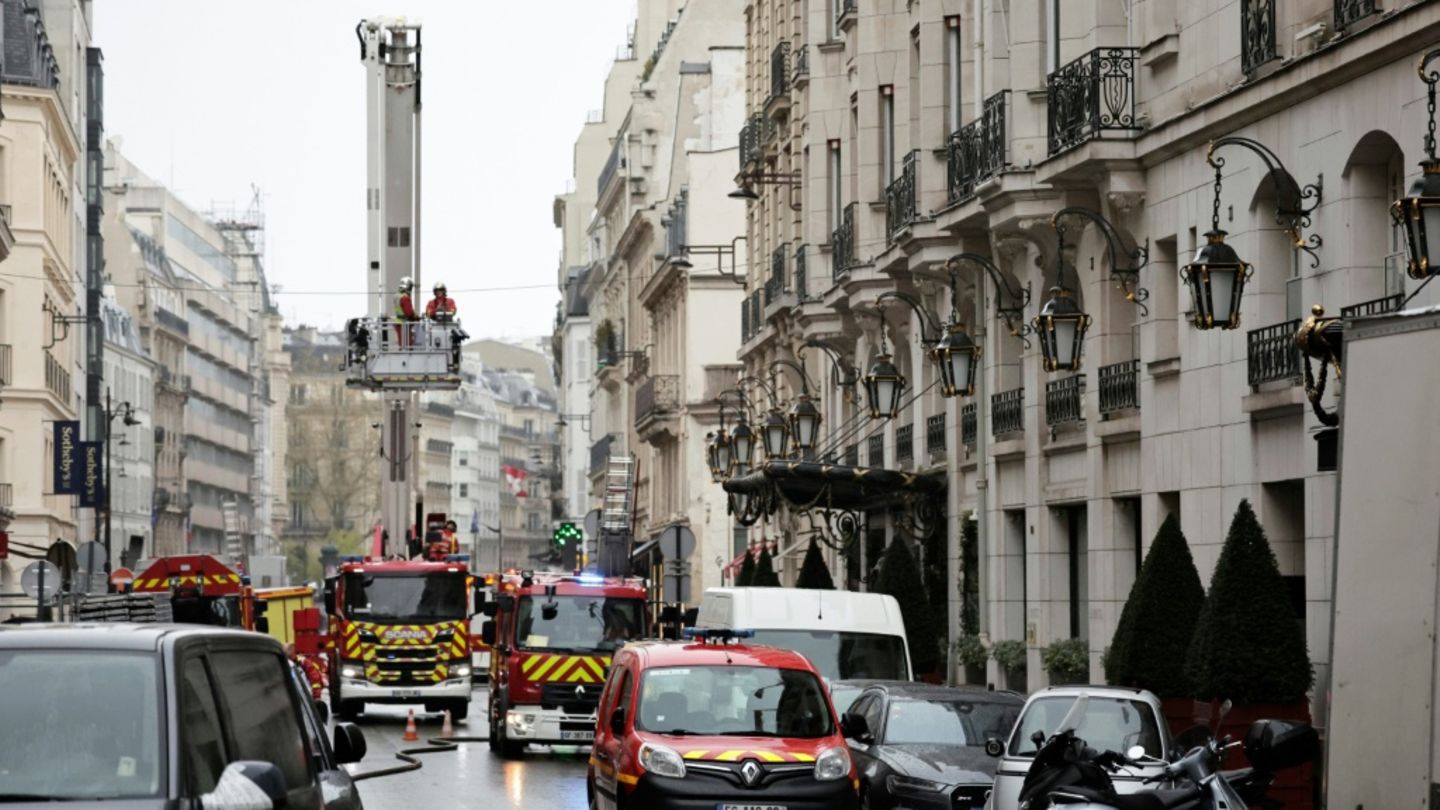 Brand im Hotel Bristol