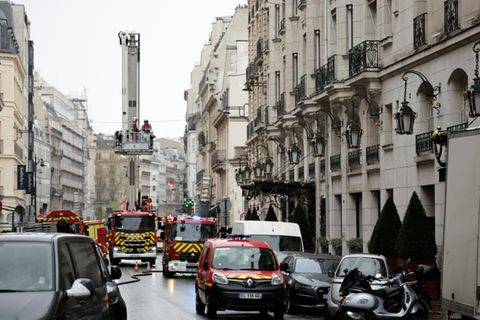 Brand im Hotel Bristol