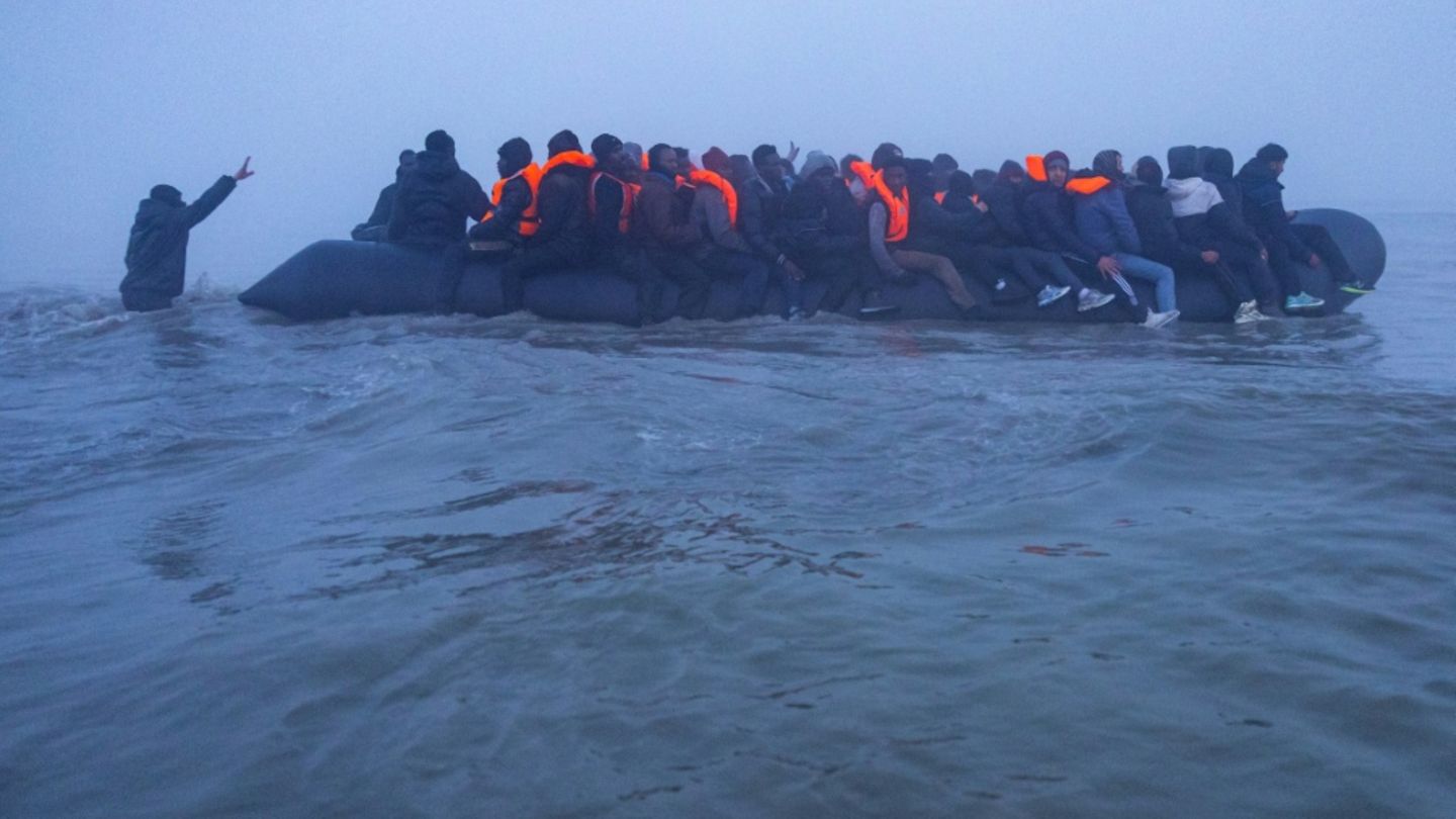 Schlauchboot in Frankreich