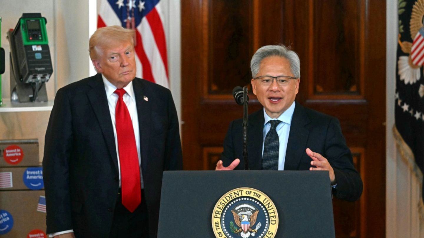 Trump mit Nvidia-Chef Huang