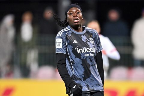 Auch Eintracht-Stürmerin Nicole Anyomi traf gegen Häcken nicht ins Tor. Foto: Jennifer Brückner/dpa