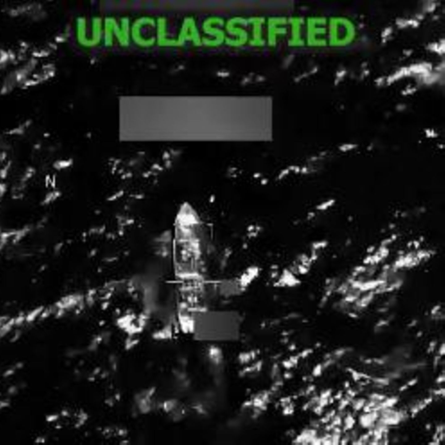 Das von den USA versenkte Boot in der Karibik