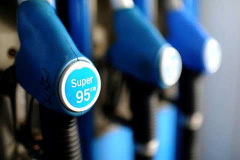 Zapfsäule an Tankstelle