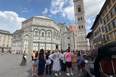 Auch in Florenz war das Beben zu spüren. (Archivbild) Foto: Christoph Sator/dpa