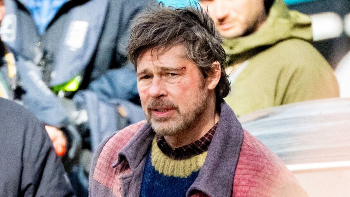 Erst Griechenland-Dreh: Brad Pitt im Wuschel-Look in Amsterdam