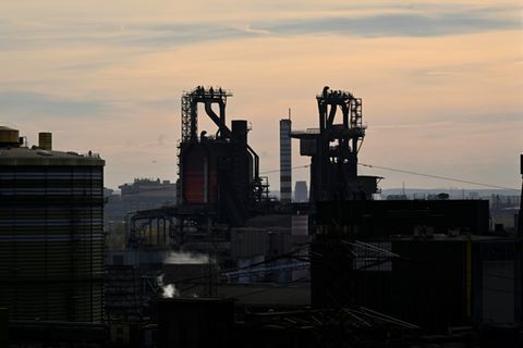 Stahlwerk in Duisburg