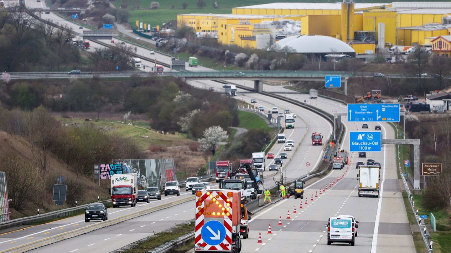 Die A4 wird in den nächsten Monaten zwischen Hohenstein-Ernstthal und Glauchau-West zur Großbaustelle. Foto: Jan Woitas/dpa