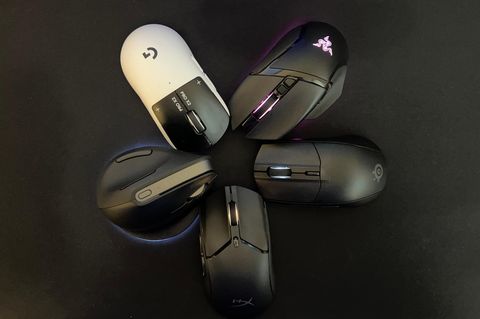 Gaming-Maus: Noch schlummern die Gaming-Mäuse selig auf dem Pad – im Test ist damit Schluss