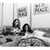Haare: John Lennon und Yoko Ono