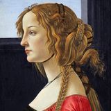 Haare: „Profilbildnis einer jungen Frau“ von Sandro Botticelli