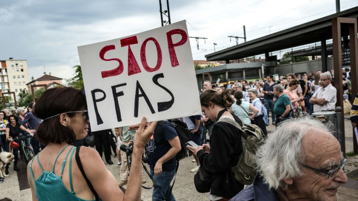 Demonstration im französischen Oullins