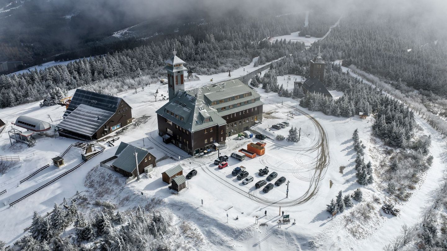 Wetter: Neuschnee in Sachsens Höhenlagen