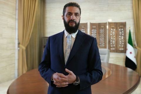 Al-Scharaa im Januar in Damaskus