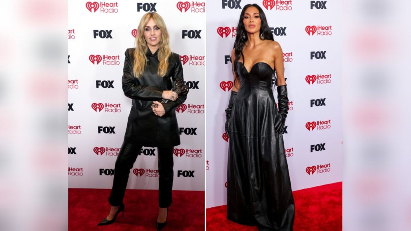 Miley Cyrus und Nicole Scherzinger: Beide setzen bei Music Awards auf Leder-Look
