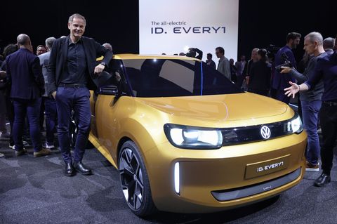 Das Einstiegsmodell ID.Every1 soll das erste VW-Auto mit der zusammen mit Rivian entwickelten Elektronik-Architektur werden. (Ar