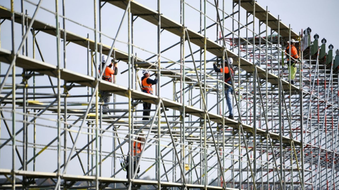 Arbeiter auf dem Bau