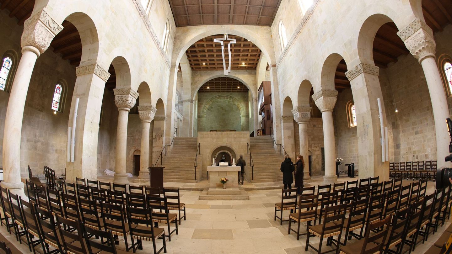 Blick in die Stiftskirche St. Servatii. Foto: Matthias Bein/dpa