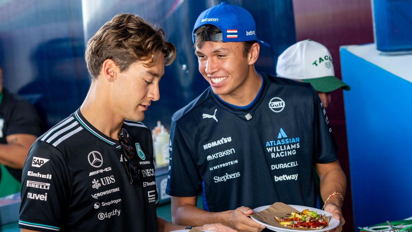 George Russell und Alex Albon