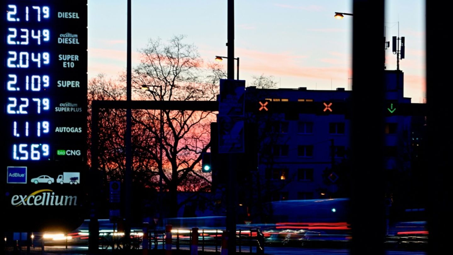 Tankstelle in Berlin am 17. März