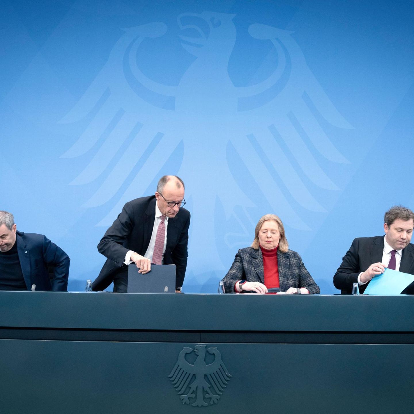 Die Spitzen von CDU, CSU und SPD