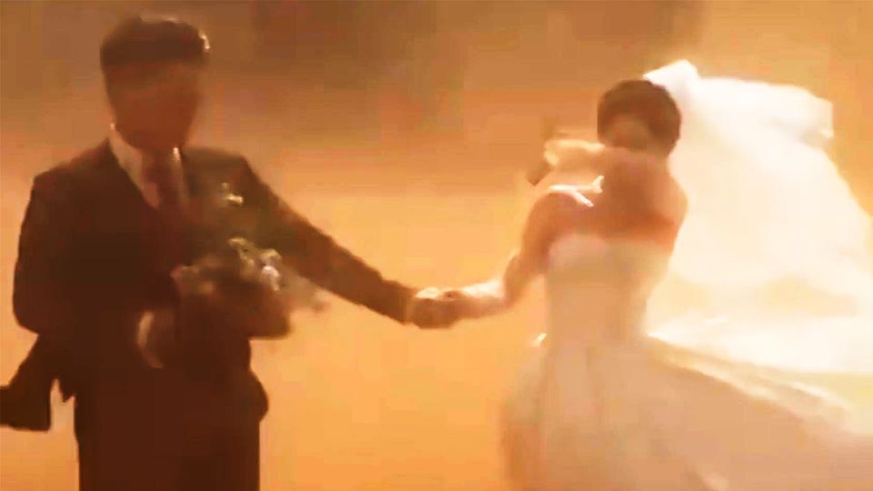 Hochzeitspaar will Fotos vor Traumkulisse – dann schlägt die Natur zu