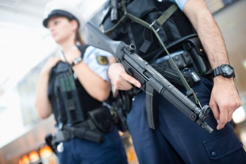 Bundespolizei am Münchner Flughafen (Archivbild). Foto: picture alliance / dpa