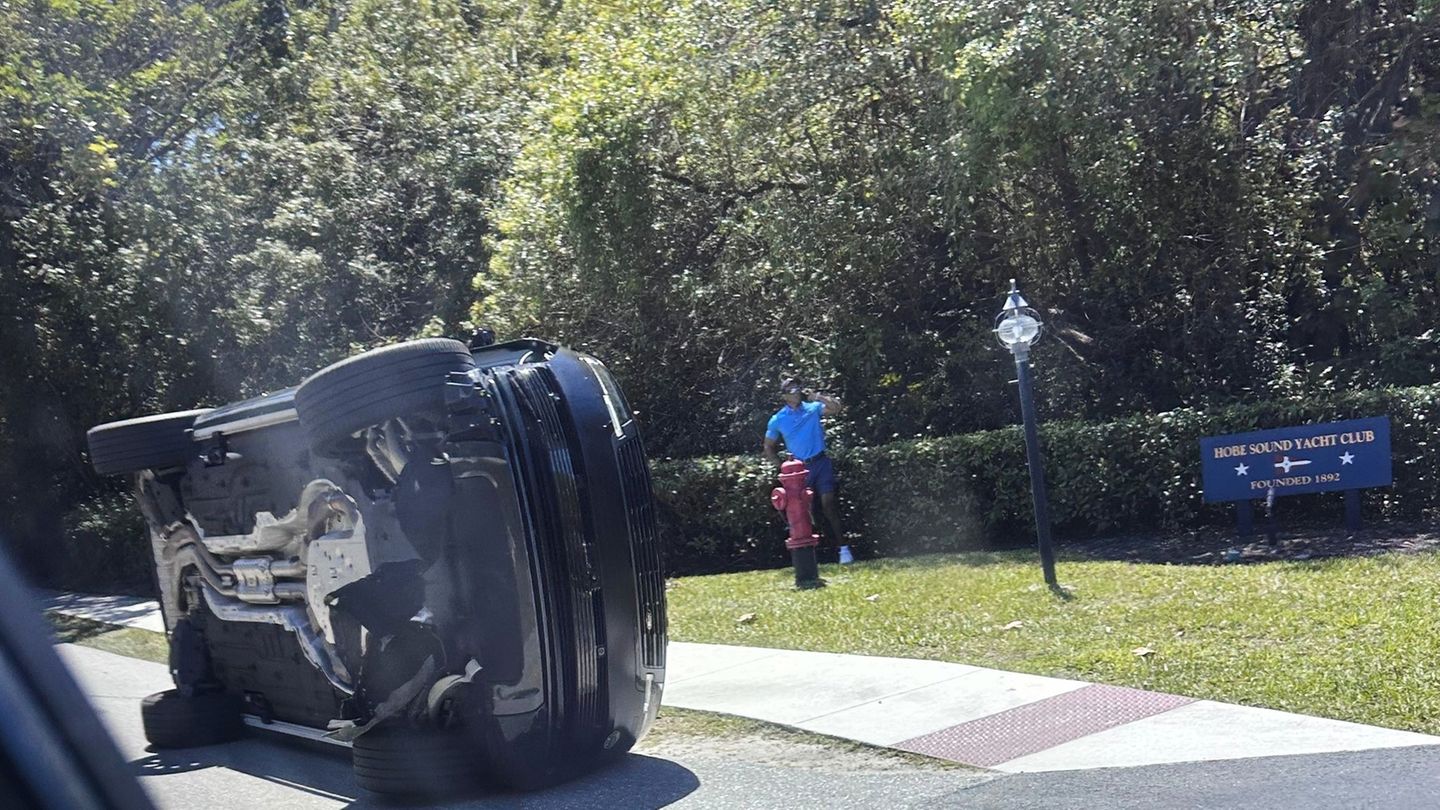 Tiger Woods wurde in Jupiter Island in einen Autounfall verwickelt. Foto: Jason Oteri/AP/dpa