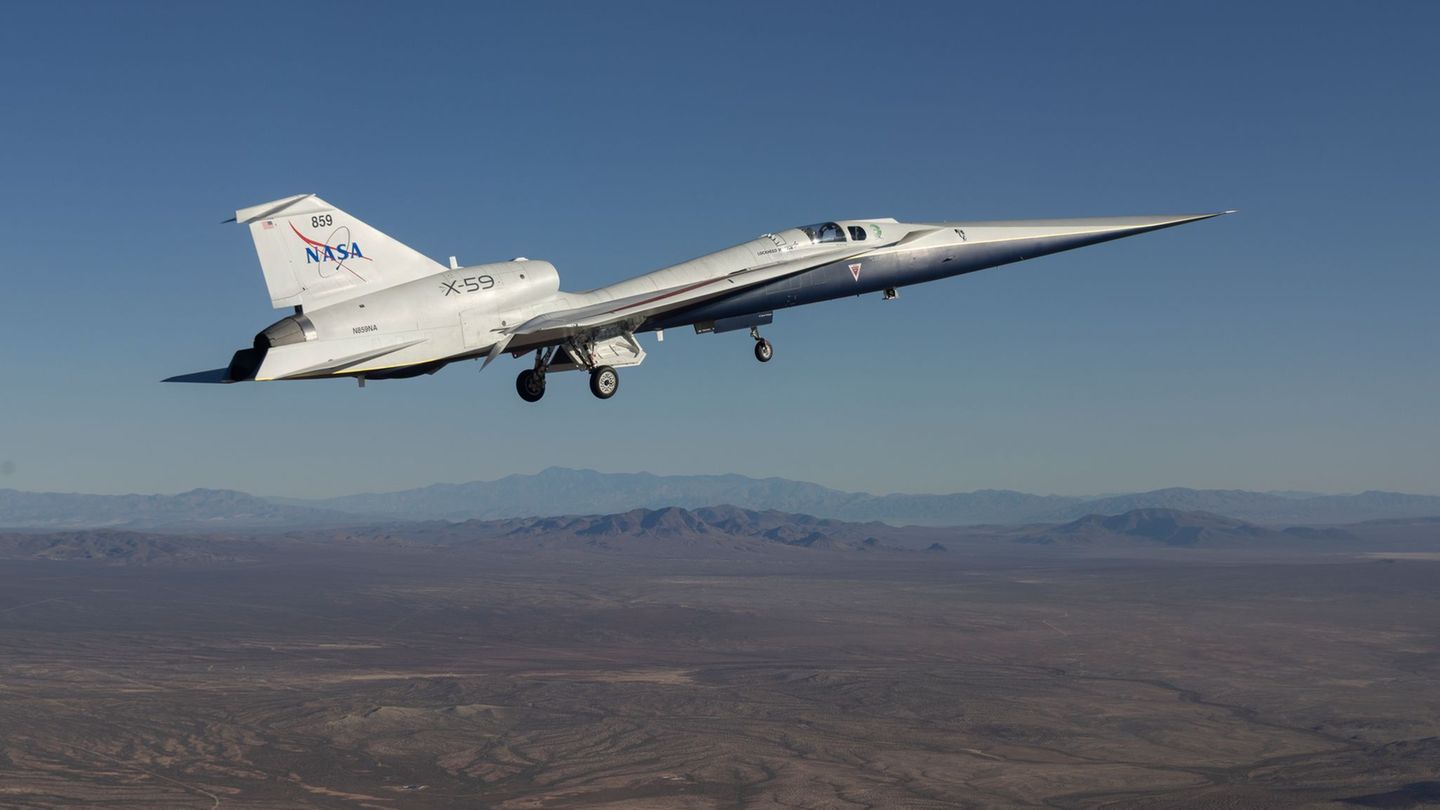 Überschall ohne Knall: Nasa will Überschallflugzeug "X-59" häufiger testen