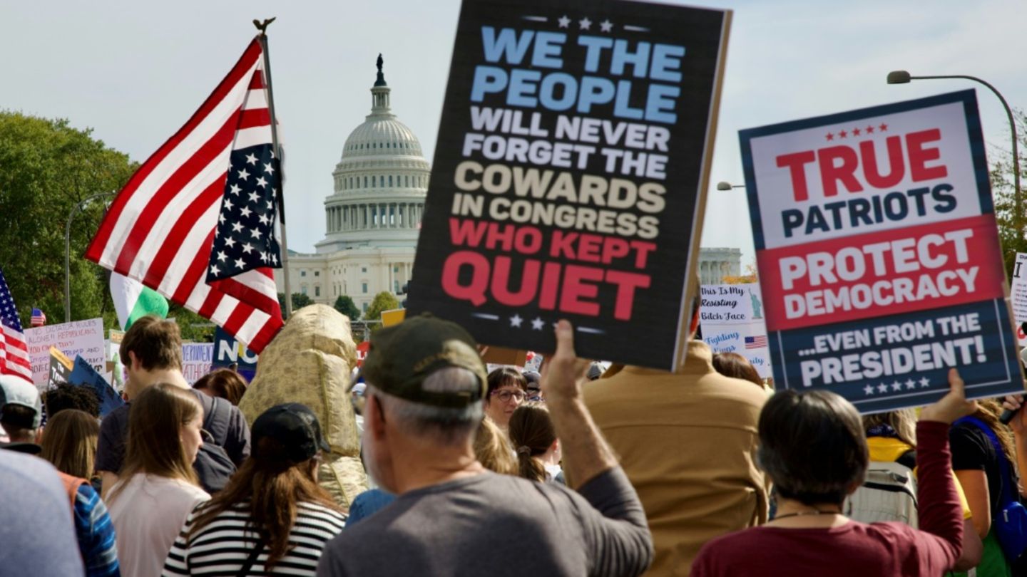 Demonstranten in Washington