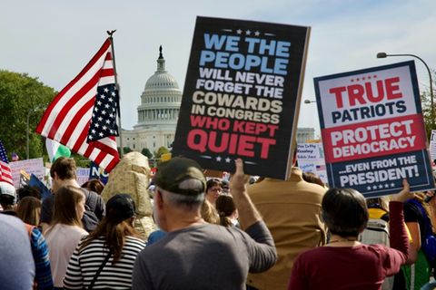 Demonstranten in Washington