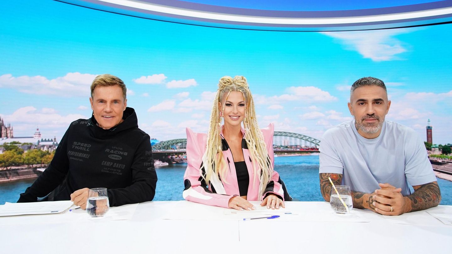 Gemeinsam mit Isi Glück und Bushido (rechts) sucht Dieter Bohlen einmal mehr Deutschlands nächsten Superstar.