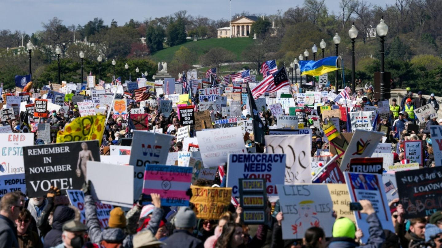 Demonstranten in Washington