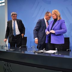 Die Spitzen von CDU, CSU und SPD