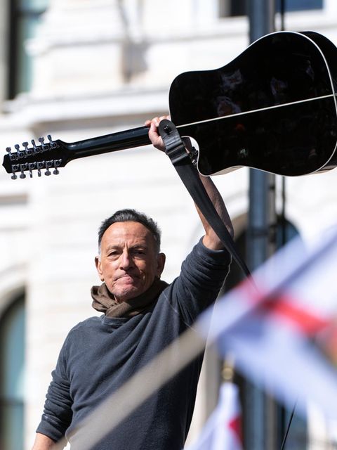 Rockstar Bruce Springsteen bei den No Kings-Protesten in St. Paul