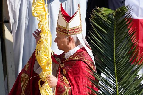 Es ist das erste Osterfest für Leo seit dessen Wahl zum Papst. Foto: Alessandra Tarantino/AP/dpa