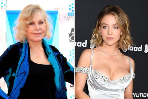Sydney Sweeney (re.) wird in einem Biopic Kim Novak spielen - und das passt der Filmgröße so gar nicht.