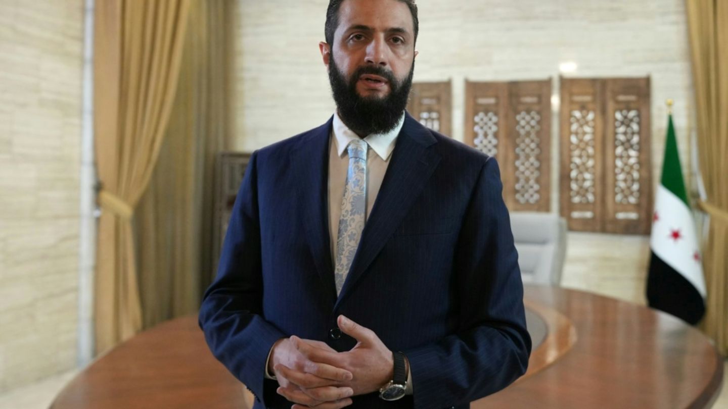 Al-Scharaa im Januar in Damaskus