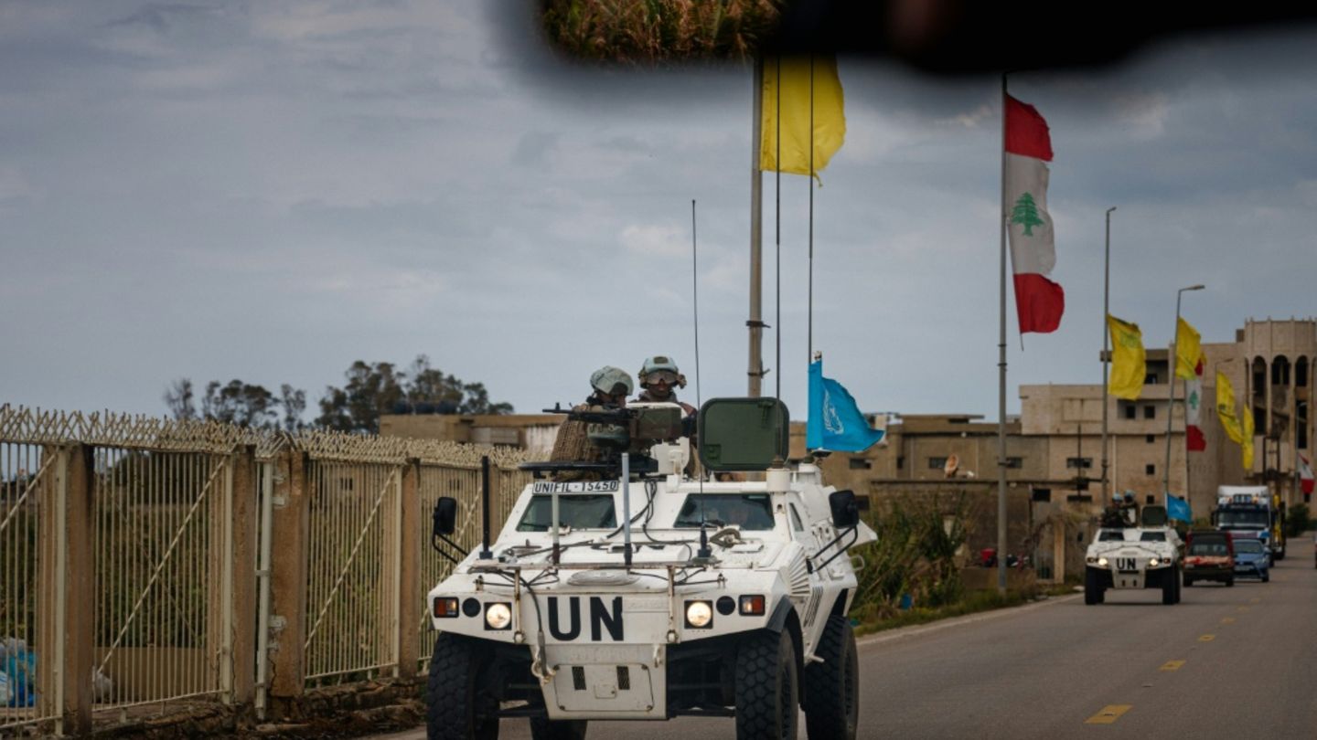 Unifil-Fahrzeuge vergangene Woche im Südlibanon