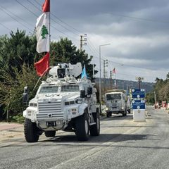 Fahrzeuge der UN-Blauhelmsoldaten im Südlibanon