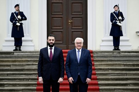 Empfang von Syriens Übergangspräsident al-Scharaa am Montag durch Bundespräsident Steinmeier in Berlin