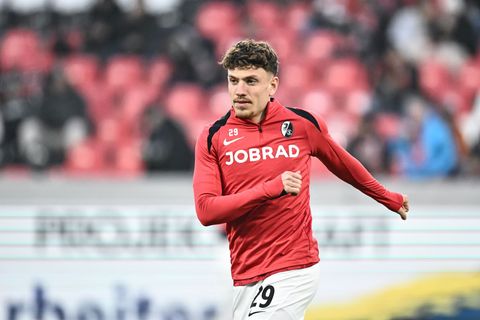 Philipp Treu absolvierte diese Saison schon 35 Pflichtspiele für Freiburg. (Archivbild) Foto: Silas Stein/dpa