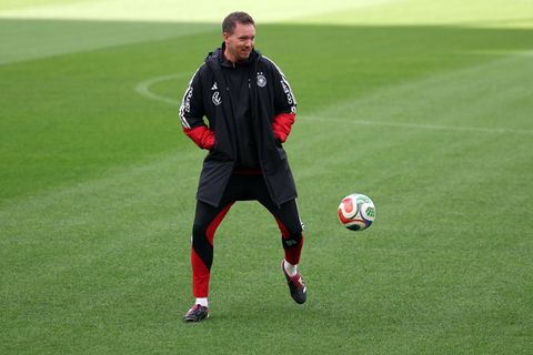 Julian Nagelsmann beim Abschlusstraining der Nationalmannschaft. Foto: Christian Charisius/dpa