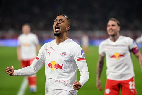 Benjamin Henrichs jubelt nach seinem Tor gegen Hoffenheim. (Archivbild) Foto: Julius Frick/dpa