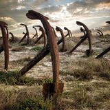 Ein Ankerfriedhof an der Algarve zeugt von intensiver Fischerei: Nachdem der Rote Thun, eine Thunfischart, hier in den 1970er-Jahren stark zurückgegangen war, stellte man den Fischfang an diesem Standort ein – die Anker blieben zurück.