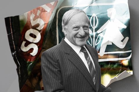 Collage zeigt Hermann Gmeiner (SOS-Kinderdorf-Gründer)