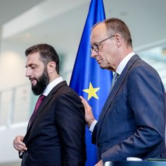 Merz nennt eine Zielmarke für die Rückkehr syrischer Flüchtlinge – und bezeichnet sie als Wunsch des syrischen Präsidenten. Foto