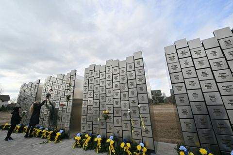 Gedenkstätte in Butscha