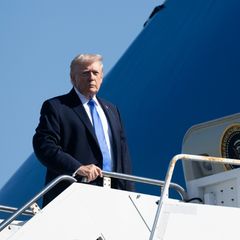 US-Präsident Donald Trump am Flughafen in Palm Beach