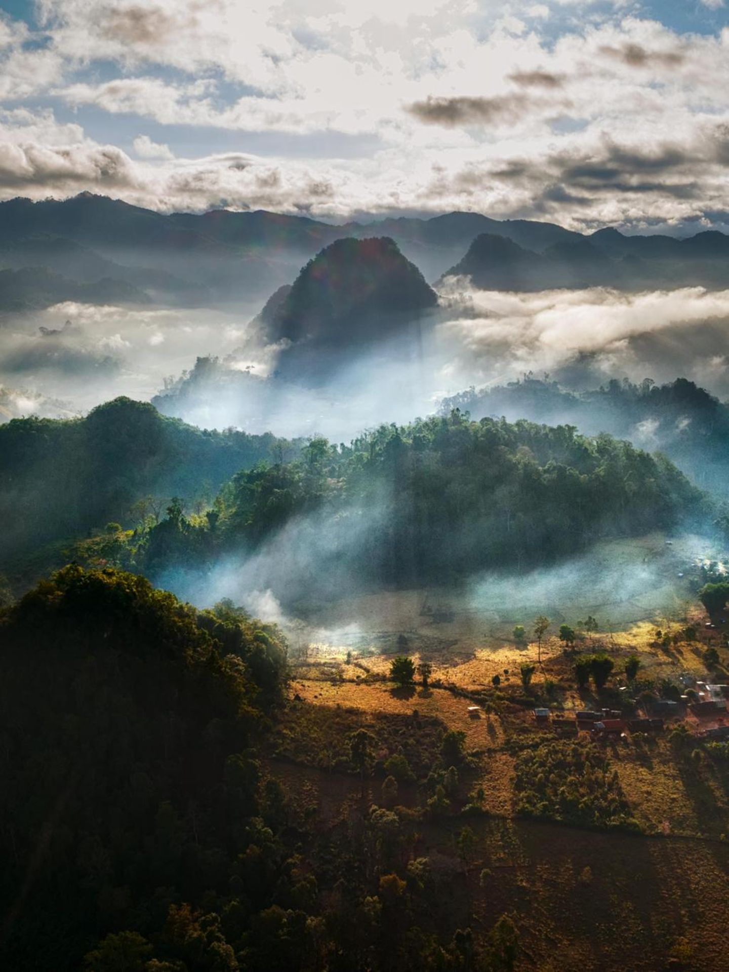Annamitisches Kordillere im Nordosten von Laos